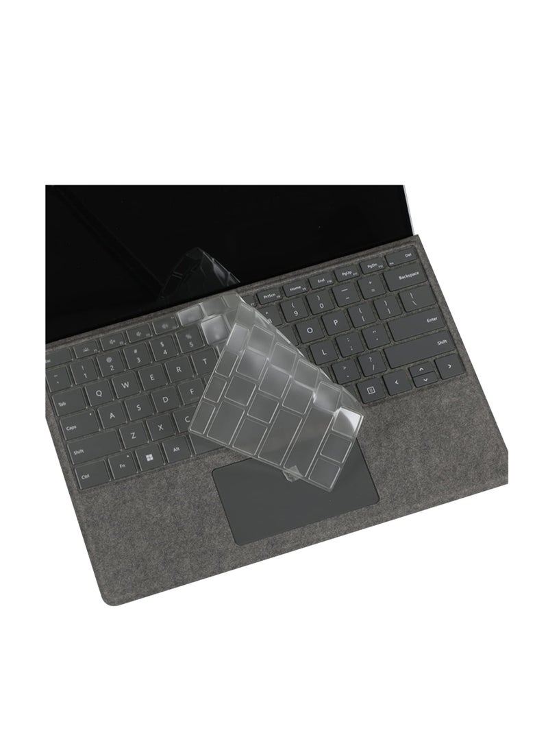 Keyboard Cover for Microsoft Surface Pro 10 13 inch 2024 & Surface Pro 9/8 13 inch i5 i7 (2022-2021) & Surface Pro X 13 inch (2020-2019) Tablet 13 Inch Laptop Keyboard Protector Accessories-TPU