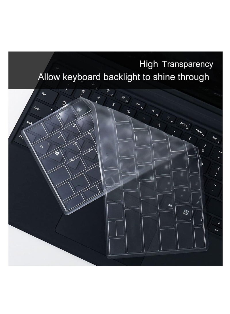 Keyboard Cover for Microsoft Surface Pro 10 13 inch 2024 & Surface Pro 9/8 13 inch i5 i7 (2022-2021) & Surface Pro X 13 inch (2020-2019) Tablet 13 Inch Laptop Keyboard Protector Accessories-TPU
