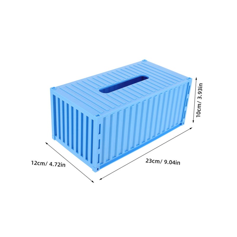 Vintage Retro Rectangular Tissue Box Holder Storage Container Office Car Decor - Image 3