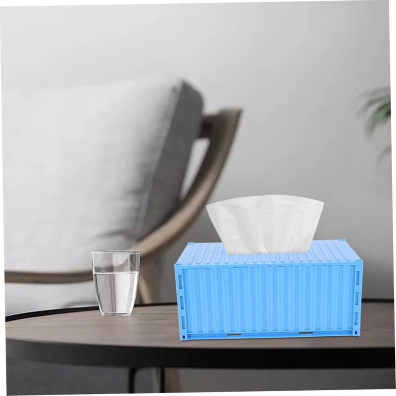 Vintage Retro Rectangular Tissue Box Holder Storage Container Office Car Decor - Image 5