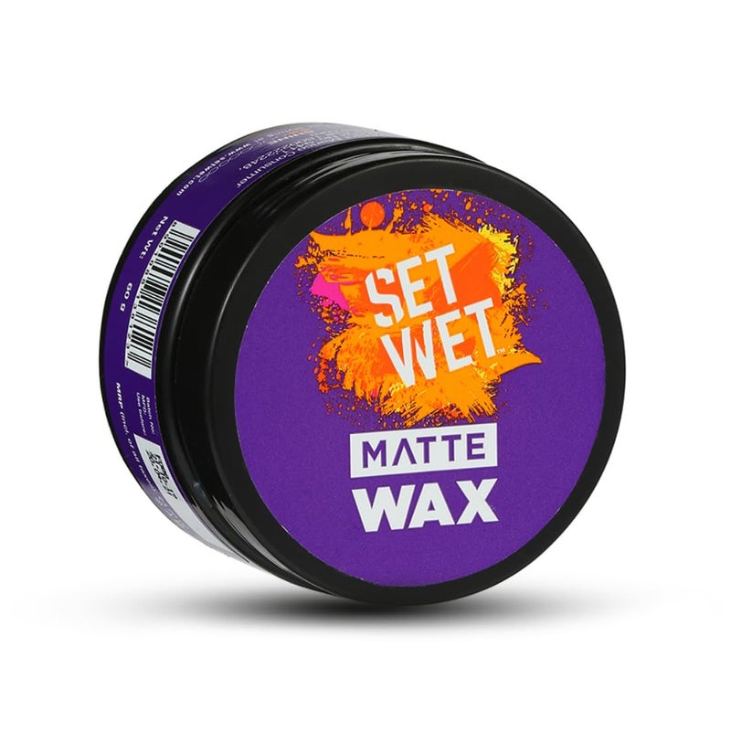 SET WET شمع شعر Set Wet للرجال 60 جرام لمسة غير لامعة تثبيت قوي قابل لإعادة التشكيل في أي وقت سهل الغسل خالي من البارابين خالي من الكبريتات خالي من الكحول - Image 1