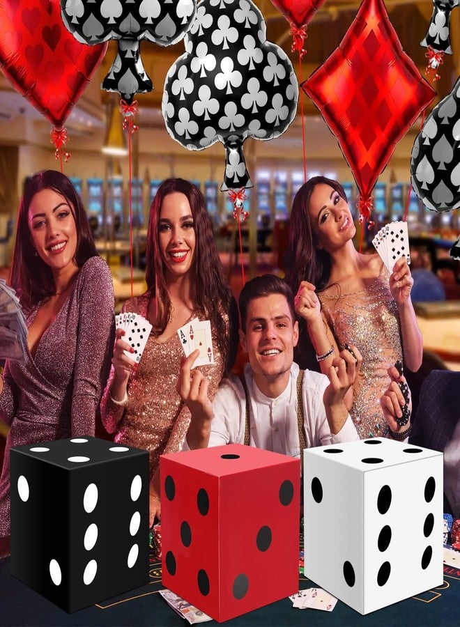HYMENEX 12 Pcs Large Casino Dice Boxes, HYMENEX Casino Theme Party Decorations 11 inch Jumbo Giant Vegas Dice Box for Las Vegas Themed Night Game Night Graduation Prom Birthday Party Supplies (Multicolor) - Image 4