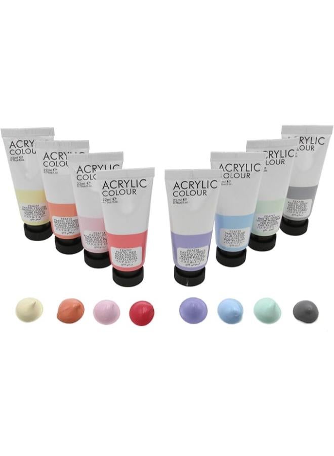 ART RANGERS Art Rangers-Acrylic Paint Soft Pastel Set of 8 Tubes 22 ml  - Image 3