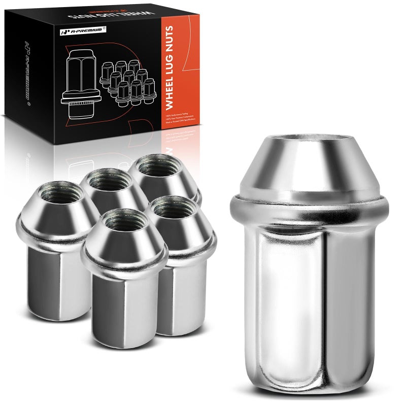 صواميل العجلات APremium M14150 متوافقة مع شيفروليه سيلفرادو 1500 2500 HD 3500 تاهو GMC سييرا يوكون تيرين بويك مجموعة 6 قطع أمامية أو خلفية