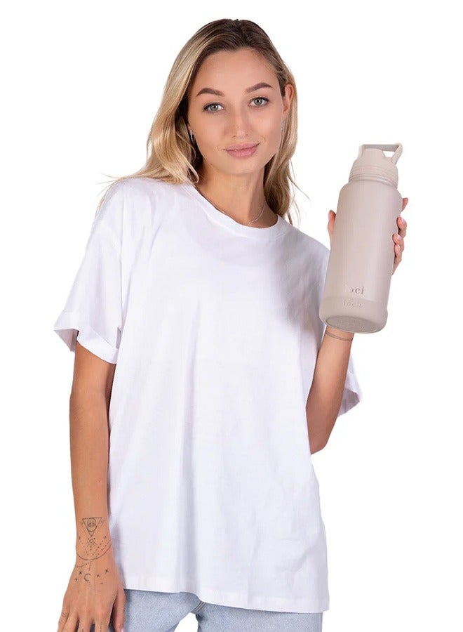 لوك زجاجة بيج طيني أحادية اللون 900 مل - Image 5