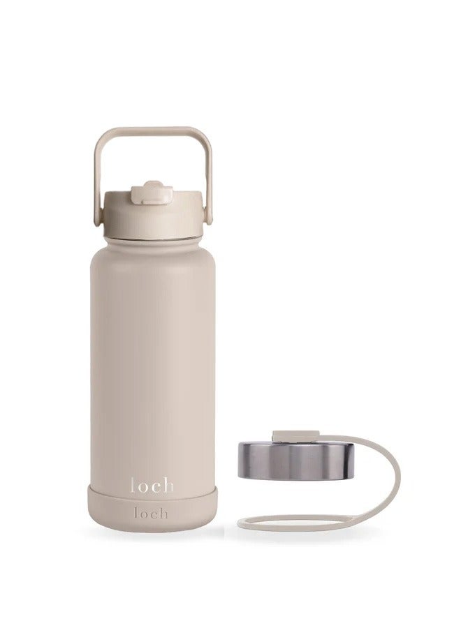 لوك زجاجة بيج طيني أحادية اللون 900 مل - Image 2