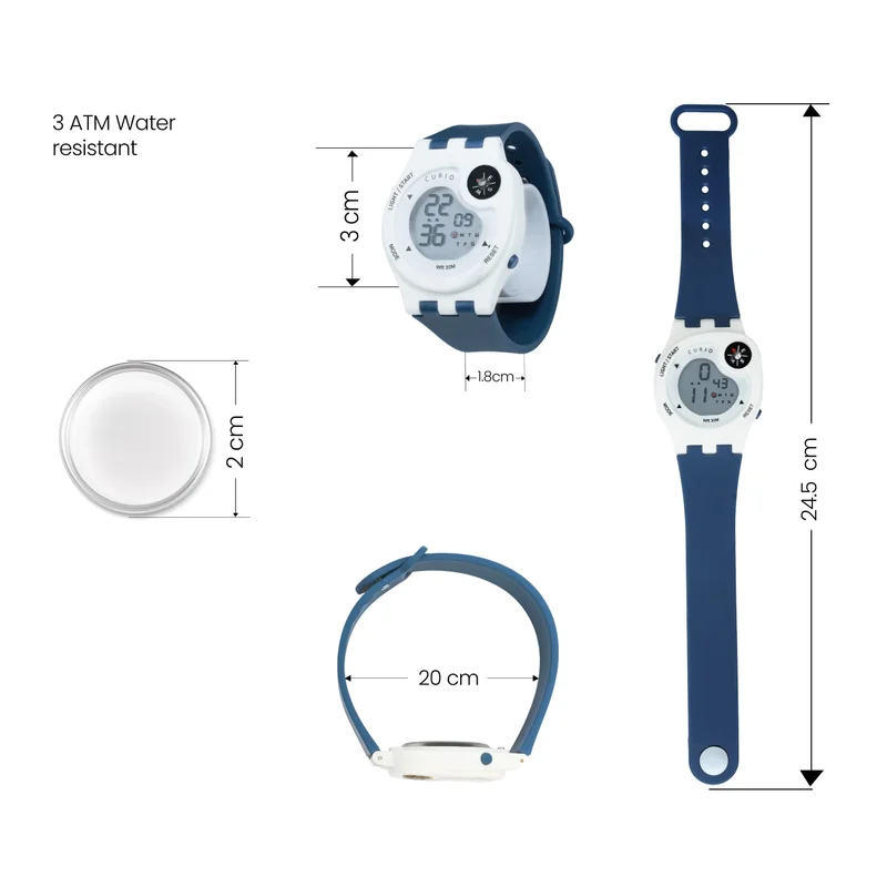 Curio  Kids's Plastic Digital Watch CU-2323L-2 - 40 mm  | Best Price UAE