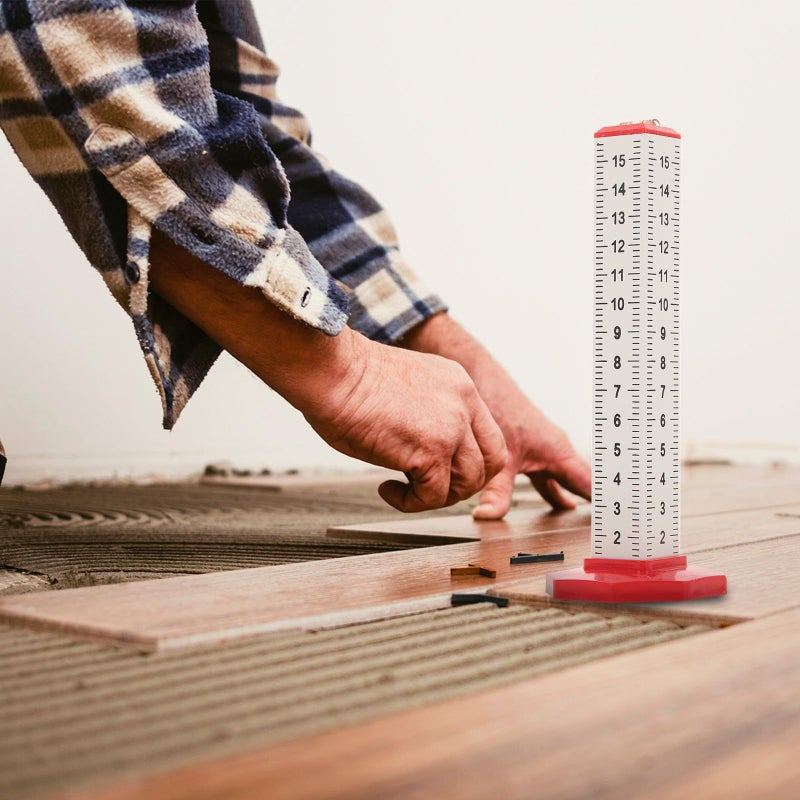 Floor Tile Leveling System Contour Gauge With Four Sided Scale Precision Ruler For Interior Finish And Ceiling Installation Masonry Positioning Tool - Image 5