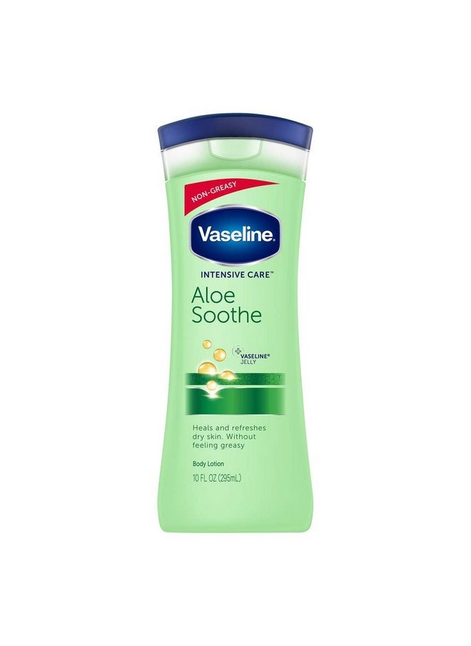 Vaseline Intensive Care Aloe Soothe Nongreasy Lotion 10 Oz (Pack Of 2) 