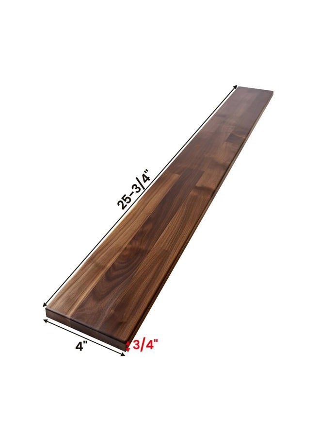 CONSDAN Walnut Wood Backsplash, 25x4x3/4 inches, USA-Grown Solid Hardwood, Pre-Sanded & Pre-Finished, Ready to Use, Ideal for Pairing with CONSDAN Butcher Block Countertop - Image 3