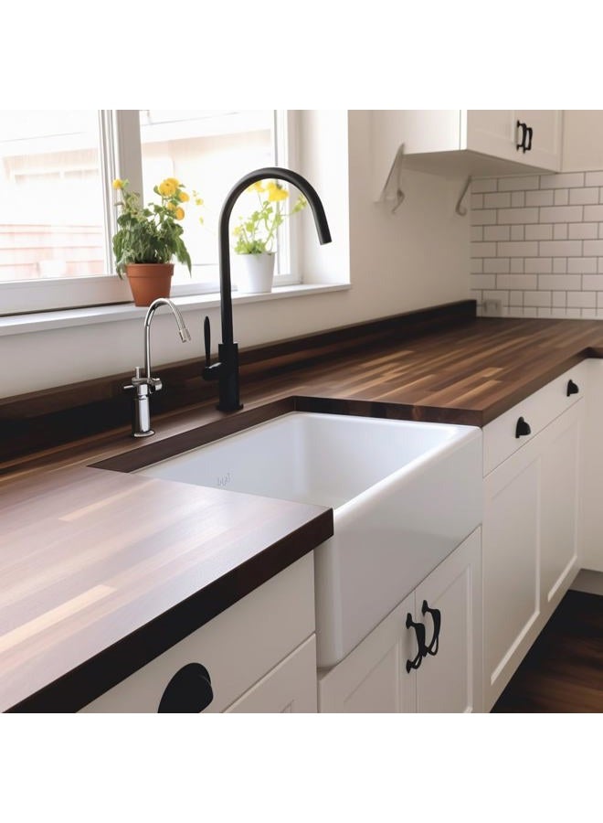 CONSDAN Walnut Wood Backsplash, 25x4x3/4 inches, USA-Grown Solid Hardwood, Pre-Sanded & Pre-Finished, Ready to Use, Ideal for Pairing with CONSDAN Butcher Block Countertop - Image 5