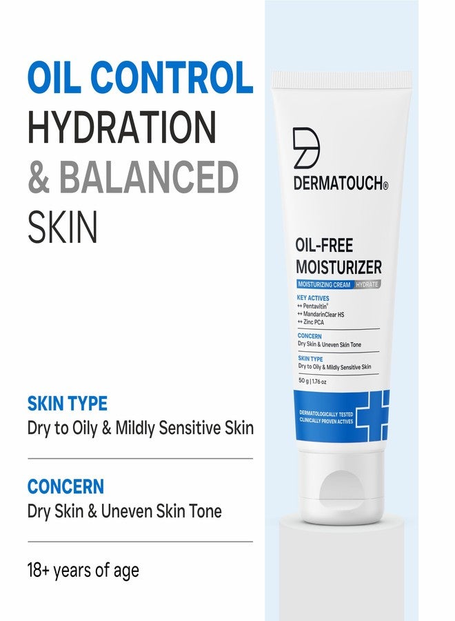 DERMATOUCH Oil-Free Moisturiser - Lightweight Hydration | Non-Greasy Daily Moisture Care | Helps Maintain Skin Balance | 50g - Image 3