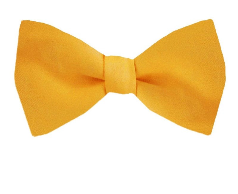 BUYYOURTIES FBT-ADF-49 - Mens Solid Self Tie Bow Tie - Image 5