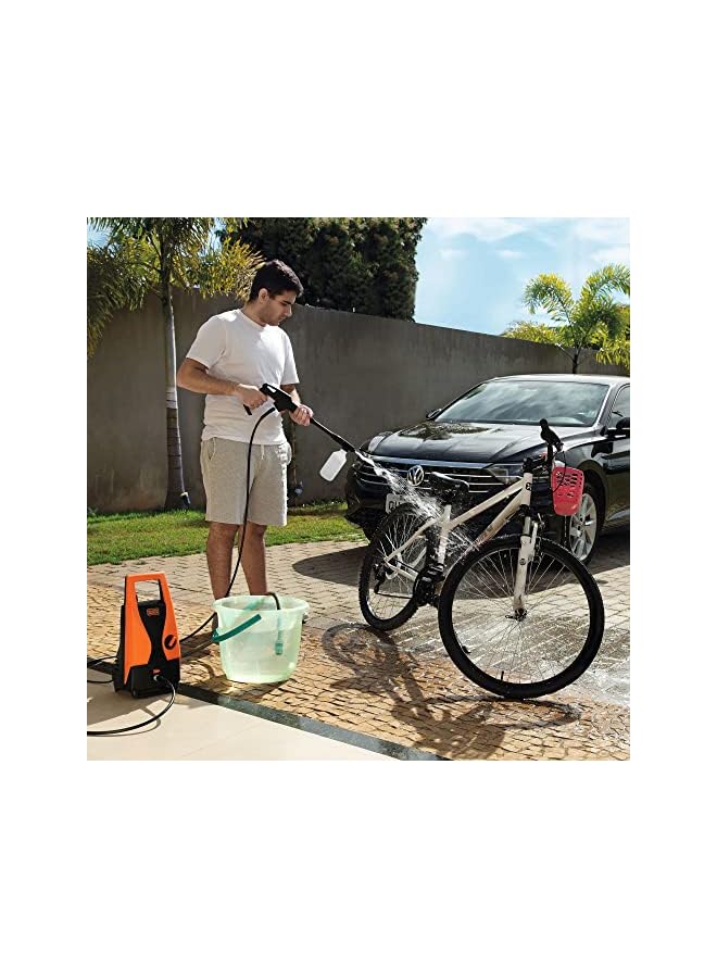 بلاك اند ديكر غسالة الضغط بقوة 1400 وات برتقالي/أسود Pw1450Td B5 - Image 4