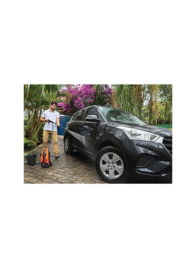 بلاك اند ديكر غسالة الضغط بقوة 1400 وات برتقالي/أسود Pw1450Td B5 - Image 5