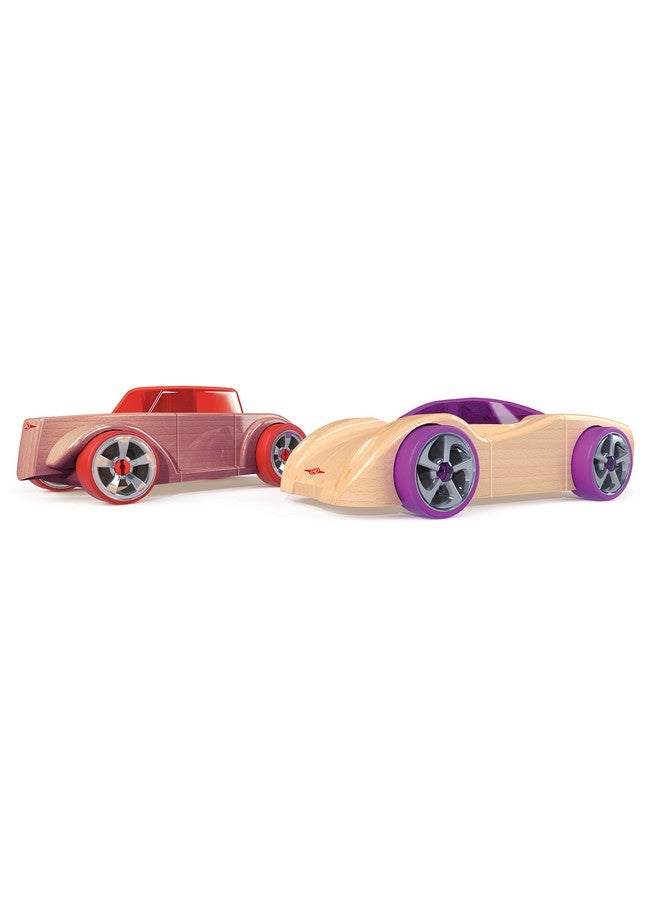 Automoblox Mini HR5 Scorch and SC1 Chaos 2-Pack , Red and Purple , 4.5" x 1.75" - Image 1