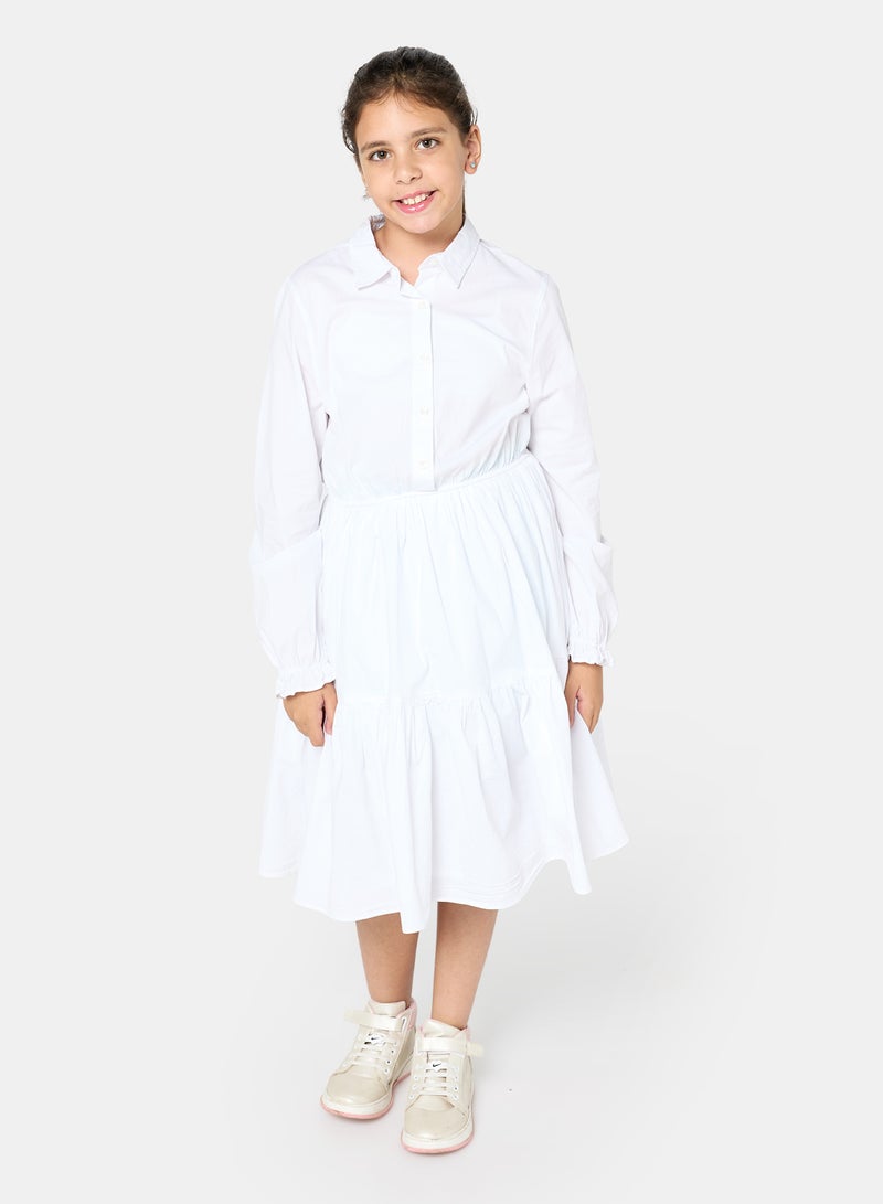 Panco Girls VACATION Batik Vest Detailed Dress - Image 3