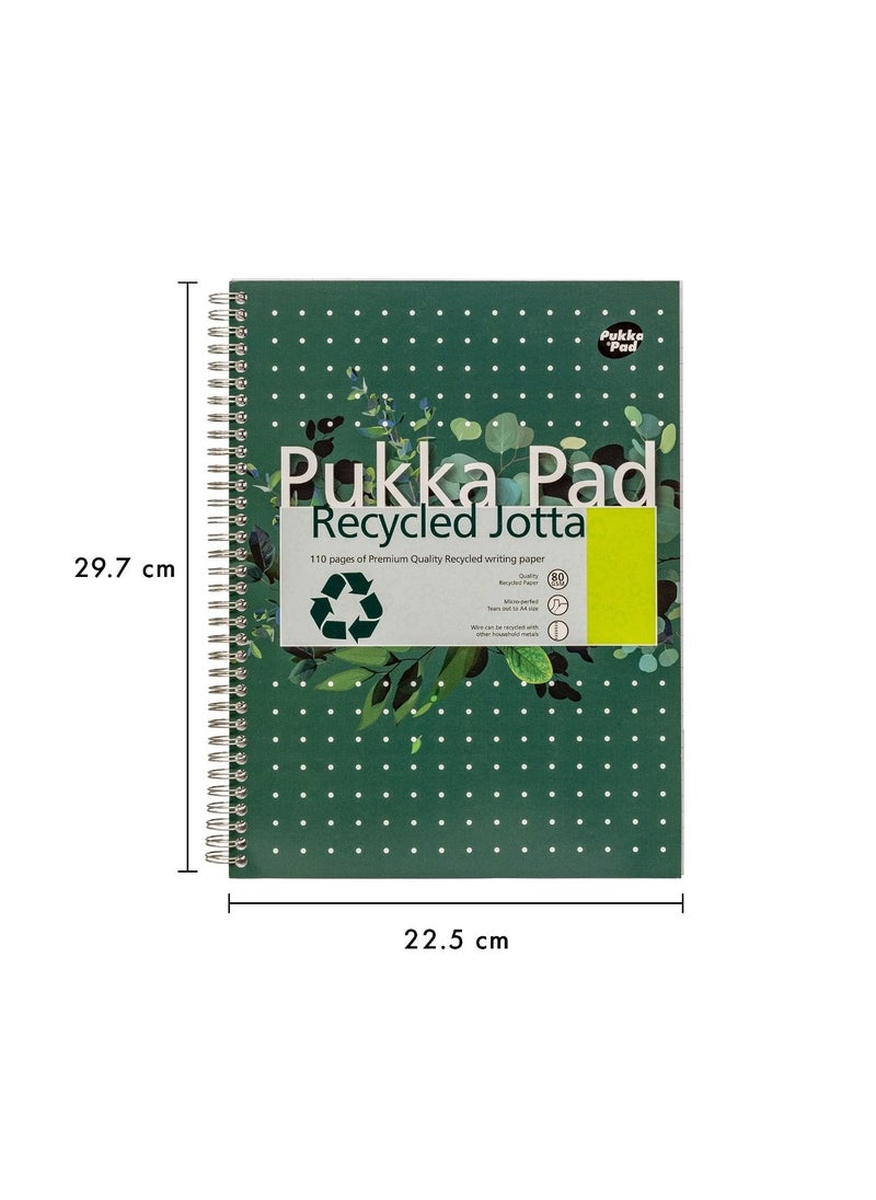 Pukka Pad - 3-Piece A4 Size Recycled Jotta Notebook 110 Pages - Image 1