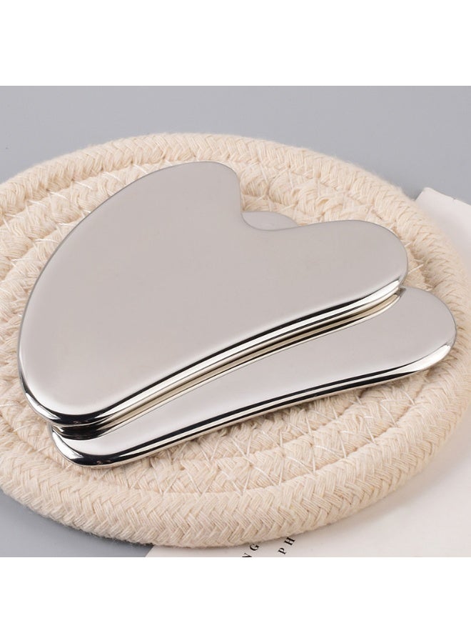 الفولاذ المقاوم للصدأ gua sha -المعدن، يقلل من التورم، والصرف الليمفاوي، وتوتر الوجه، والأداة القوية gua sha الصلب المقاوم للصدأ - Image 3