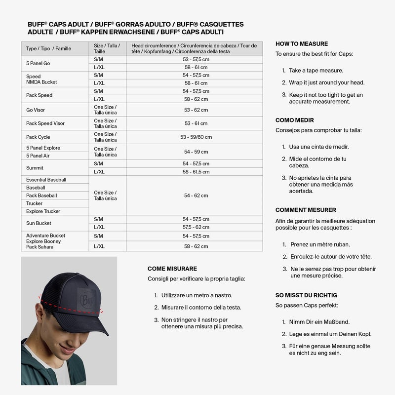 Buff Trucker Cap Brak Multi L/XL SS24 - Image 3