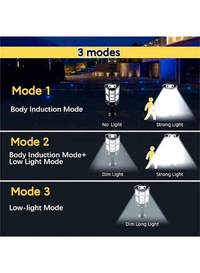 إنارة شمسية خارجية للأمان – بحساس حركة وتصميم مقاوم للطقس - Image 2