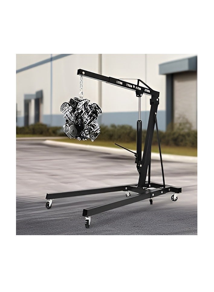 ABBASALI Folding 3 Ton Hoist Lift Jack With Wheels Engine Crane & Jack Stand 6 Ton Combo Pack For Garage  - Image 4
