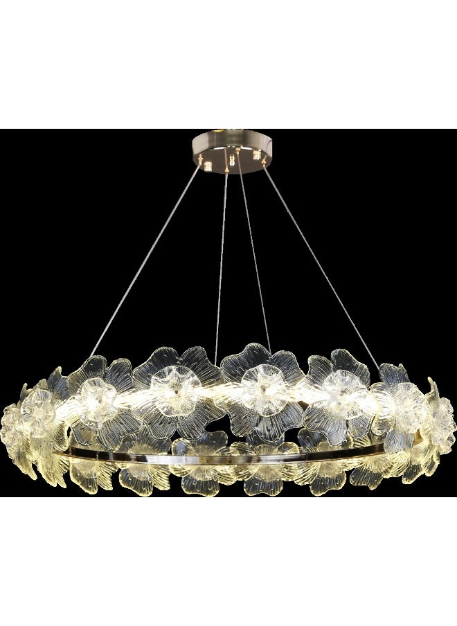 Hummer Modern golden chandelier with 3 inserts, 55 watts, diameter 80 cm  - Image 2