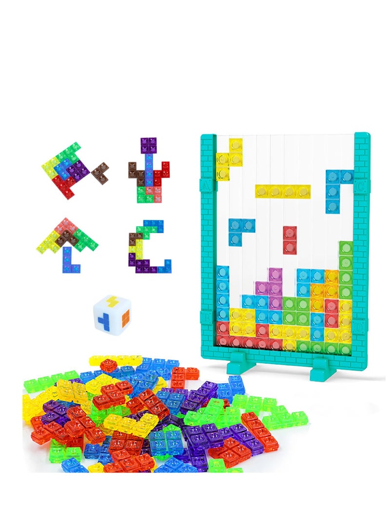 3D Russian Blocks Puzzle Game, Transparent Brain Teaser Toys Blocks, Vertical Board Puzzle Game, Educational Toys Gift for 7-14 Year Old Boys Girls - Image 2