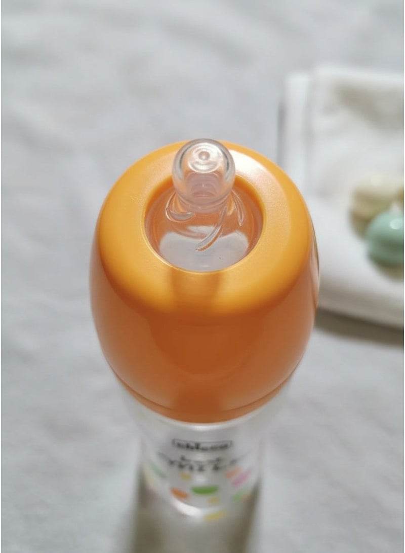 شيكو زجاجه رضاعة شيكو بيست ميلك للأطفال 250 مل | حلمة سيليكون مضادة للمغص من سن شهرين + - Image 2