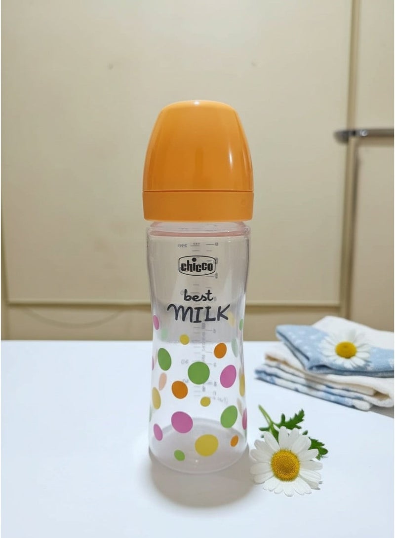 شيكو زجاجه رضاعة شيكو بيست ميلك للأطفال 250 مل | حلمة سيليكون مضادة للمغص من سن شهرين + - Image 4