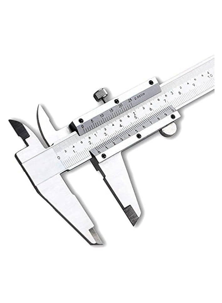 PROMASS 6 Inch/150mm Stainless Steel Vernier Caliper Micrometer Durable Stainless Steel Measuring Tool Caliper for Precision Measurements  - Image 1