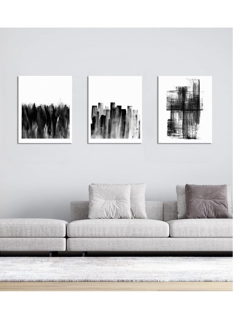 Today Idea Black and White Wall Art - Prints Abstract Wall Art Pictures for Office Decoration 8x10in Modern Minimalist Style Writing Brush Line Paintings Decor for Bedroom Living Room Set of 6 Pieces UNFRAMED - Image 3