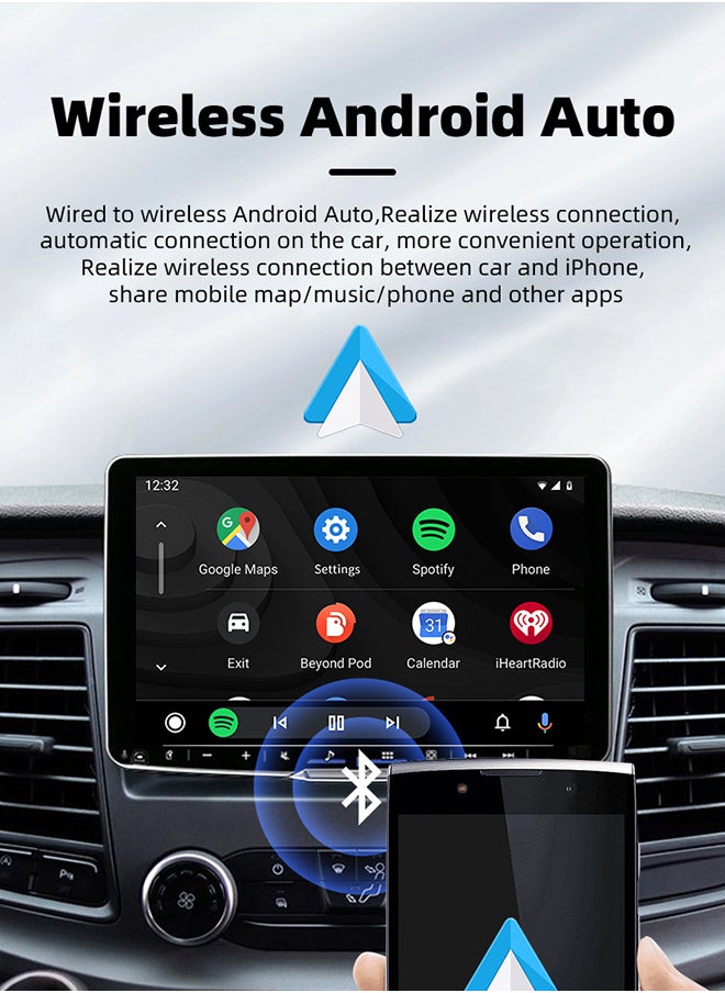 Generic Mini Ultra Wireless USB Dongle Wireless Android Auto & Wireless CarPlay For 98% Cars 2-In-1 Smart Car Adapter  - Image 5