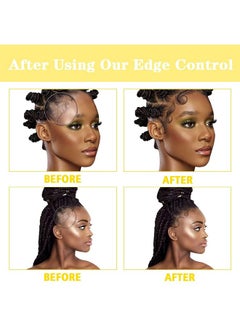 Goiple 8.25 OZ Edge Control Wax for Women, Non-greasy Edge Smoother for Back Hair Extreme Hold Pack, Water-based Gel for All Hair Types, No Flaking, Extra Hold (Pineapple)  - Image 4