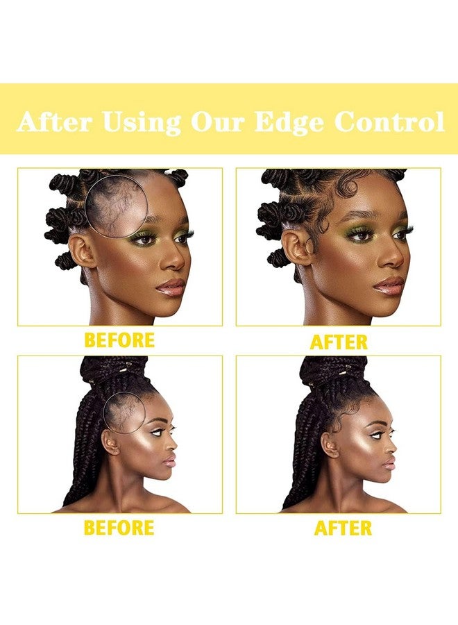 Goiple 8.25 OZ Edge Control Wax for Women, Non-greasy Edge Smoother for Back Hair Extreme Hold Pack, Water-based Gel for All Hair Types, No Flaking, Extra Hold (Pineapple) - Image 4