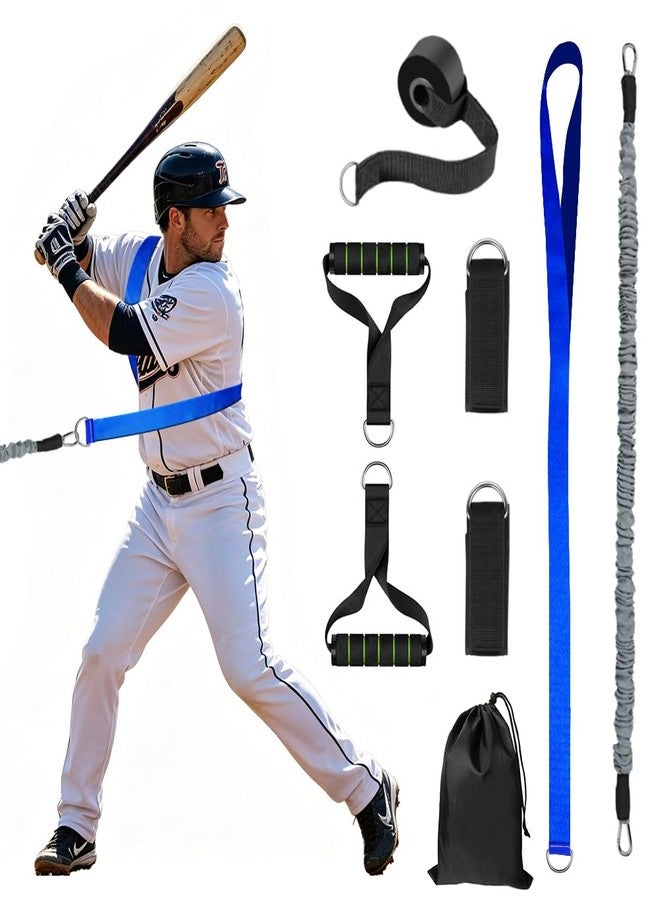 RYNEX Core Velocity Belt Baseball, Core & Hip Belt Resistance Band, Resistance Band Baseball | Softball Throwing & Arm Path Trainer, Swing Resistance Training Band, Tools for Power Hitter & Hip Hitter - Image 1