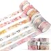 ARPOVIST 6 Rolls Gold Floral Washi Tape Set15mm Gold Foil Colored Floral Pattern Decorative TapeDecorative Masking Tapes for DIY Scrapbook Design Journaling Handbook Making Card Wrap Craft Gift164ft - Image 2