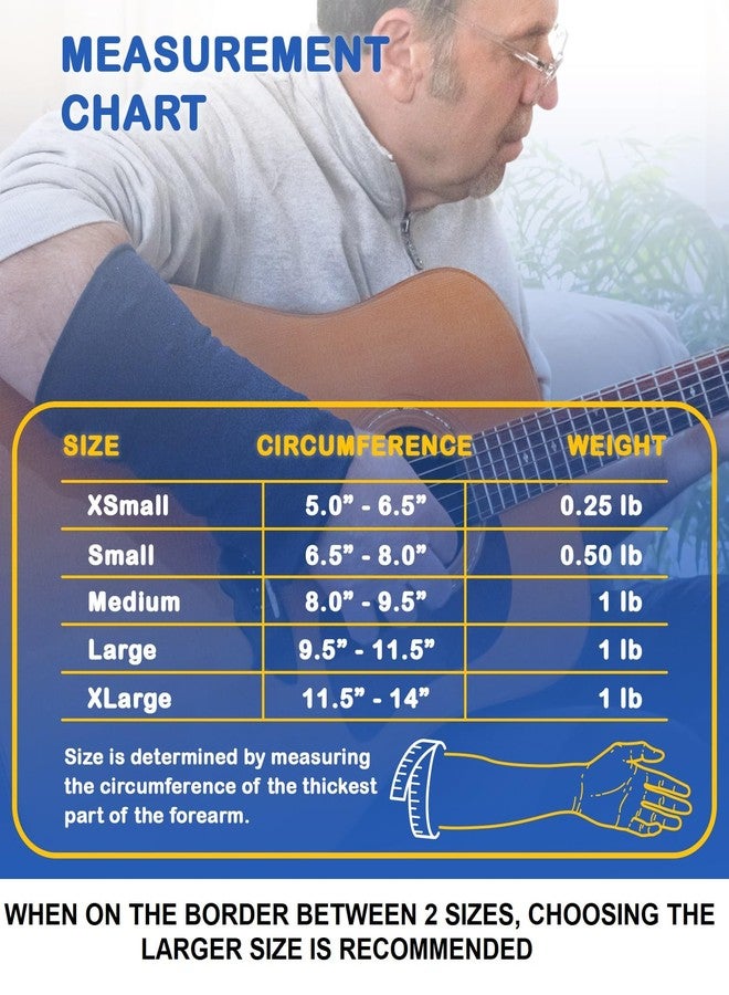 HandiThings Weighted Compression Sleeve (Size:LARGE/1lb./Single) Tremor Control, Strength/Movement Assistance, PT/OT(USE SIZE CHART/VIDEO FOR THE CORRECT SIZE) - Image 2