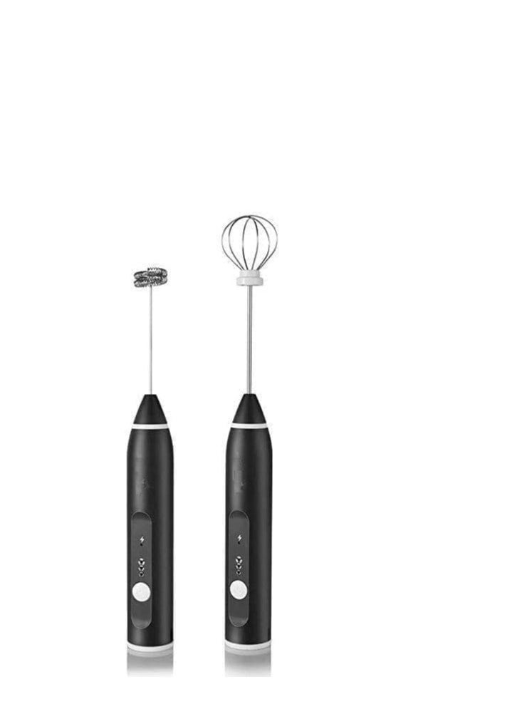 Generic 3-Piece Electric Milk Frother And Whisk Set Multicolour  - Image 1