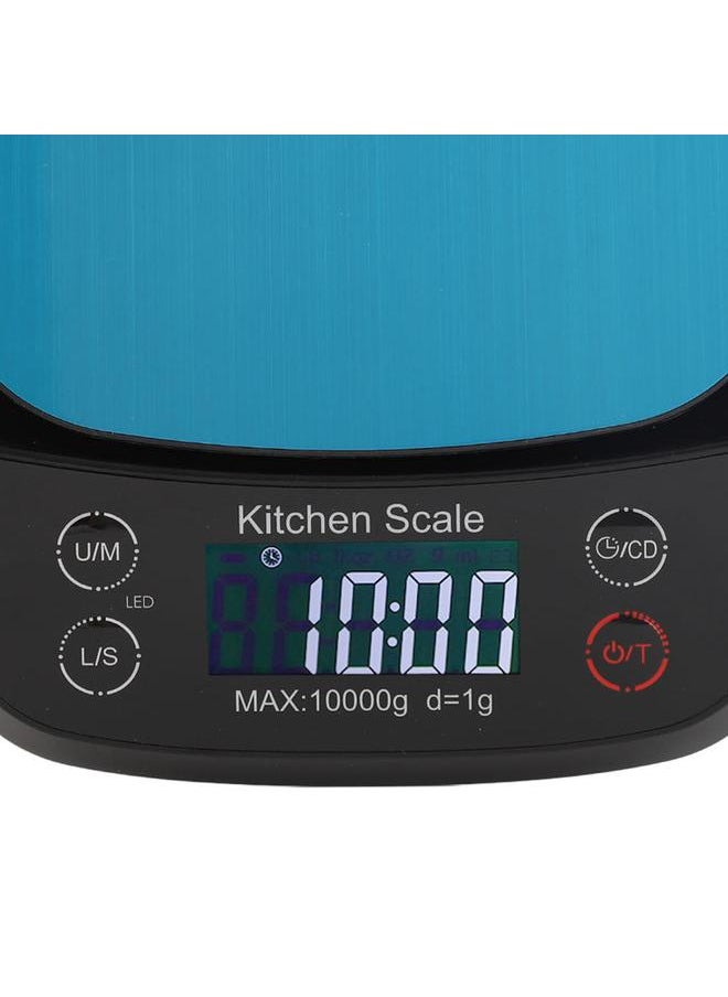 Thoraya - Kitchen Scale Waterproof 10kg 1g High Accuracy Digital Display Small Electronic Food Scale with Tare Function - Image 1