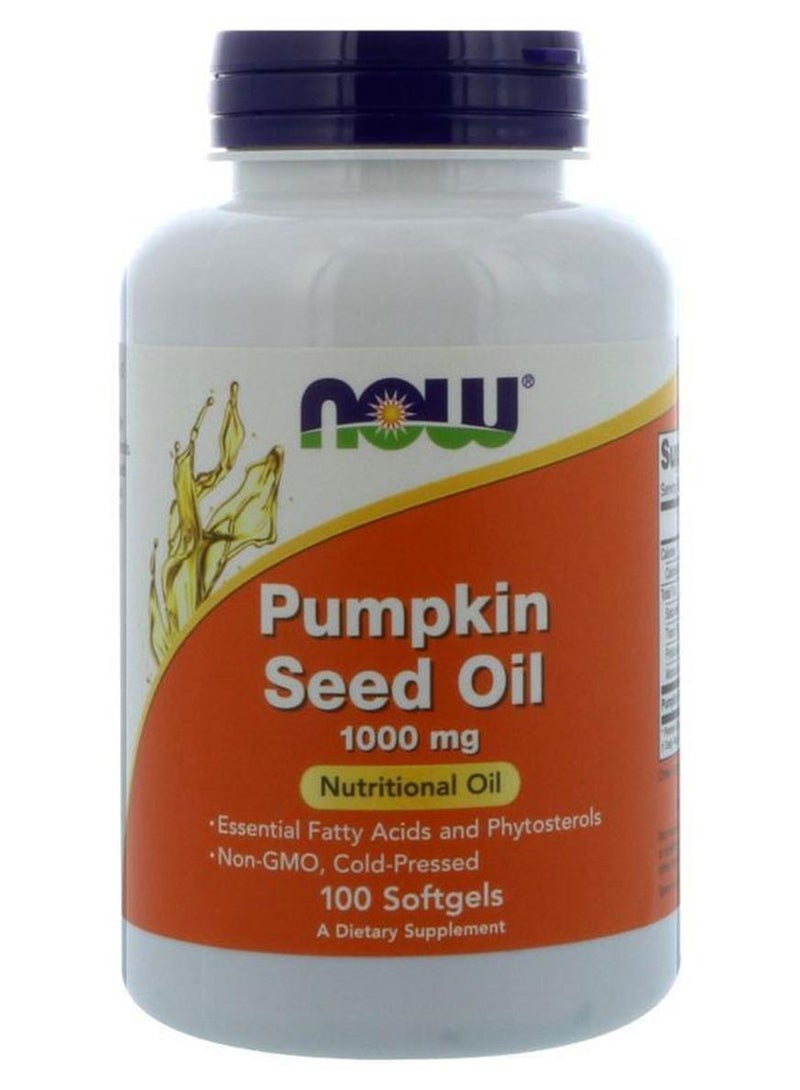 ناو فودز زيت بذور اليقطين - 100 كبسولة هلامية - Image 1