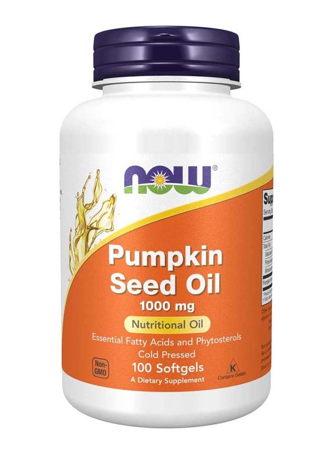 ناو فودز زيت بذور اليقطين - 100 كبسولة هلامية - Image 2