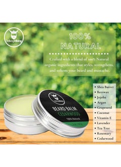 Striking Viking Beard Balm Conditioner For Men Styles & Softens Beards And Mustaches 100% Natural Ingredients With Shea Butter Argan & Jojoba Oils And Cedarwood Scent  - Image 5
