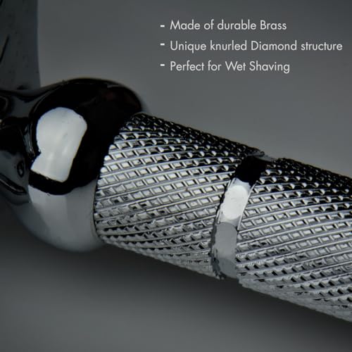 Pink Woolf OC70 Open Comb Safety Razor for Men, Double Edge Metal Razor for Thick Beard, Aggressive Wet Shaving, Fewer Passes, Includes 10 Blades - Image 5