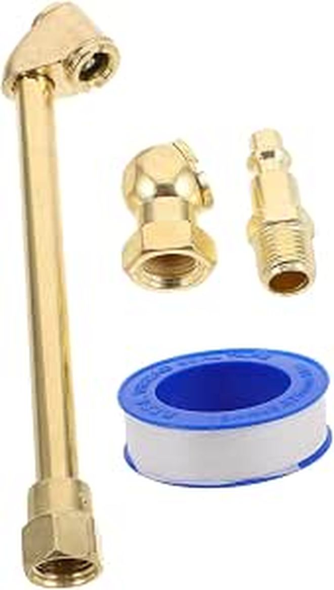 Dual Head Tire Inflation Nozzle Quick Connect Chuck Metal Air Chuck For Car Motorcycle Inflator Pumps - Image 1
