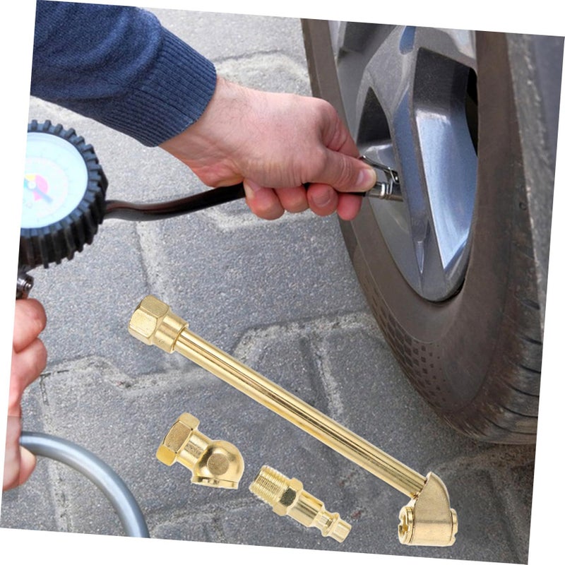 Dual Head Tire Inflation Nozzle Quick Connect Chuck Metal Air Chuck For Car Motorcycle Inflator Pumps - Image 5