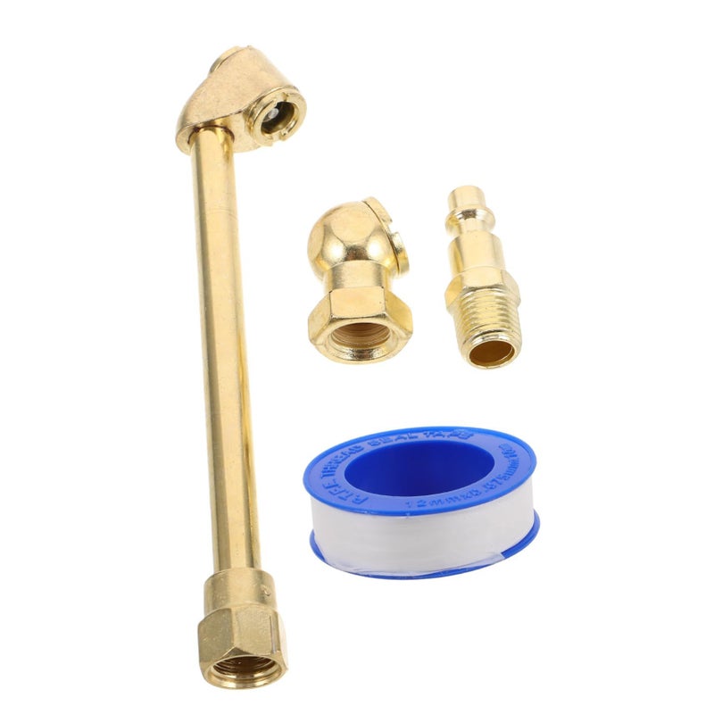 Dual Head Tire Inflation Nozzle Quick Connect Chuck Metal Air Chuck For Car Motorcycle Inflator Pumps - Image 2