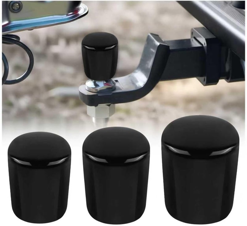 Figpade 3PCS Trailer Hitch Ball Cover Kit,1-7/8",2",2-5/16" Trailer Ball Cover for Protecting Trailers Balls,Multi-Size Trailers Accessories Balls Hitch Covers for Boat Truck - Image 1