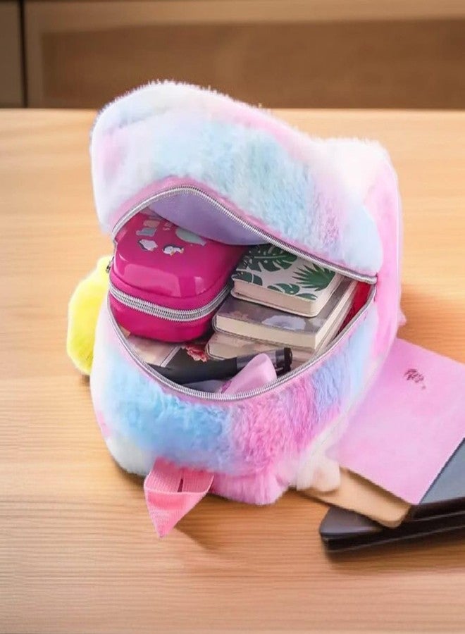 AMYCAUR Unicorn LED Backpack For Girl Kids (1 Pcs) Ideal For Nursery & Preschool, Adjustable Straps Bckpack, Perfect For Picnic, Tution, School, Return Gift For Childrens, Baby Travel Bag - Image 2