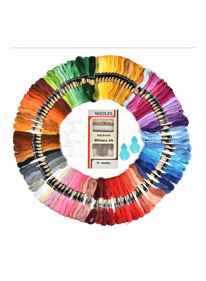 NIBEMINENT Hand Embroidery DIY Kit Multicolour - Image 1